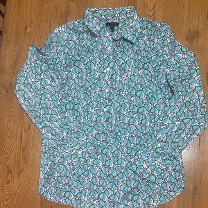 J. Crew Popover Leaf and Berries print Size 8